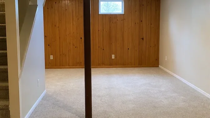 Finished Basement Gut-Out in Thornhill before work began