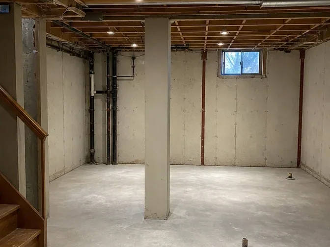 Basement Wet-Bar Demolition in Vaughan after demolition and cleanup