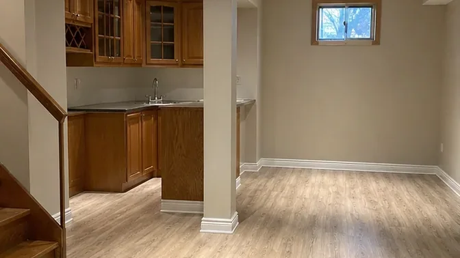 Basement Wet-Bar Demolition in Vaughan before work began