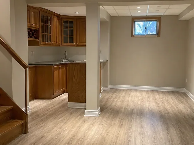 Basement Wet-Bar Demolition in Vaughan before work began