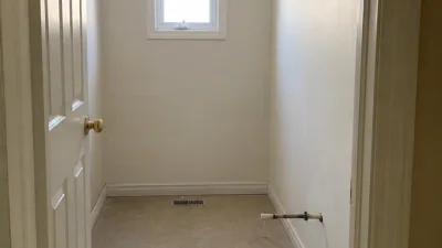 Powder Room Strip-Out in Vaughan after demolition and cleanup