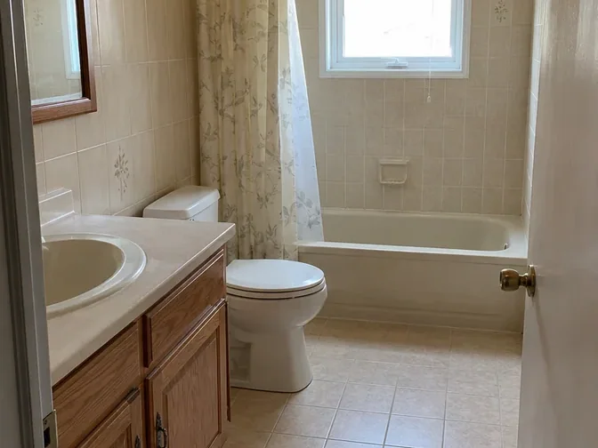 Three-Piece Bathroom Gut-Out in Thornhill before work began