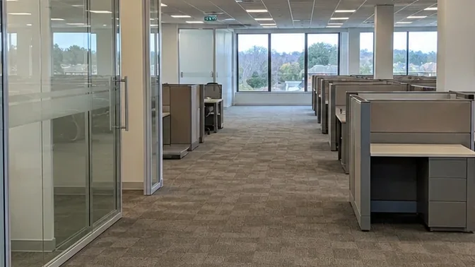 Office Suite Demolition in Vaughan before work began