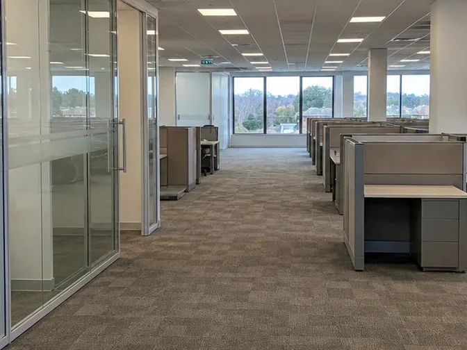 Office Suite Demolition in Vaughan before work began