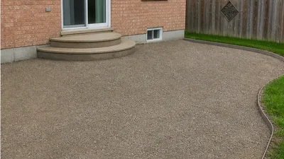 Stamped-Concrete Patio Removal in Markham after demolition and cleanup