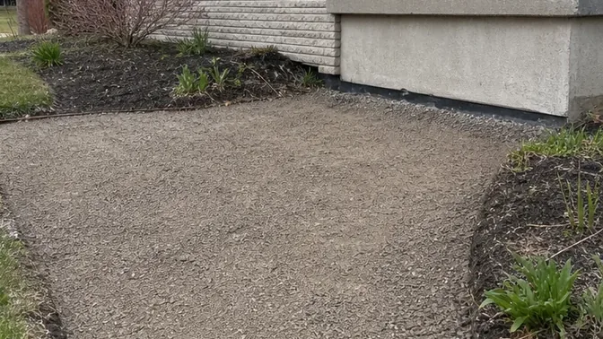 Front Walkway Removal in Thornhill after demolition and cleanup