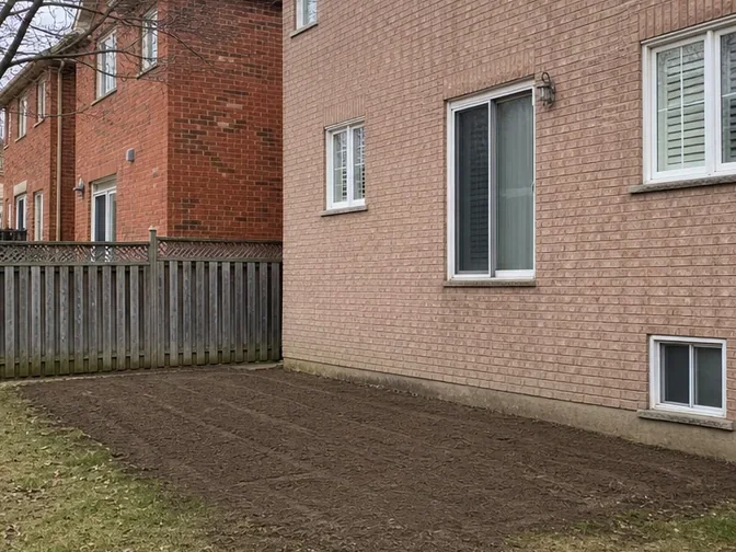 Raised Deck Removal in Thornhill after demolition and cleanup