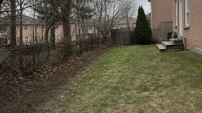 Cedar Fence Removal in Vaughan after demolition and cleanup