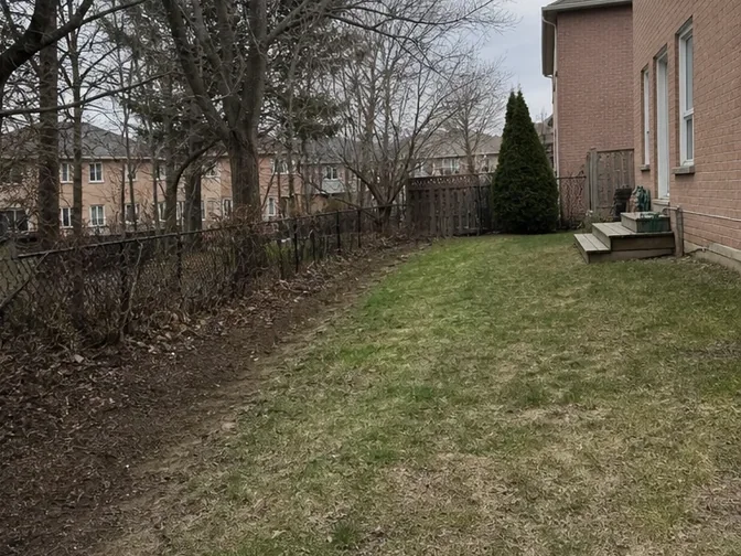 Cedar Fence Removal in Vaughan after demolition and cleanup