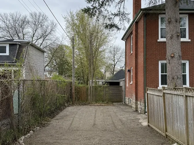 Brick Garage Demolition in North York after demolition and cleanup
