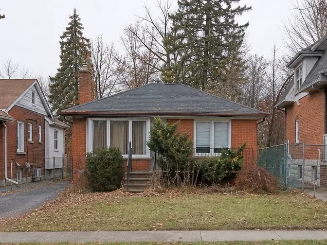 Bungalow Demolition in North York before work began