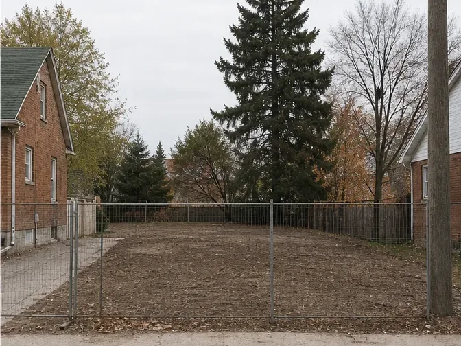 Small House Demolition in Richmond Hill after demolition and cleanup