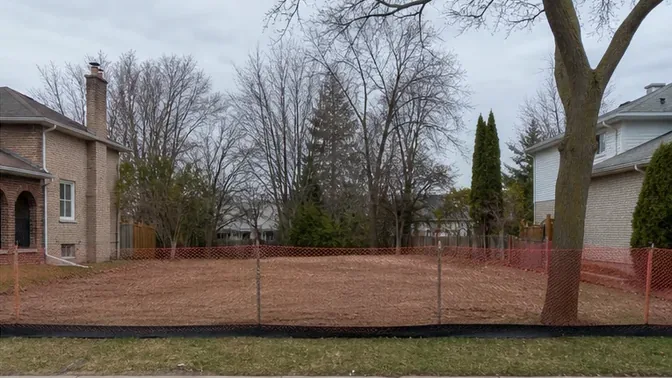 Two-Storey House Demolition in Vaughan after demolition and cleanup