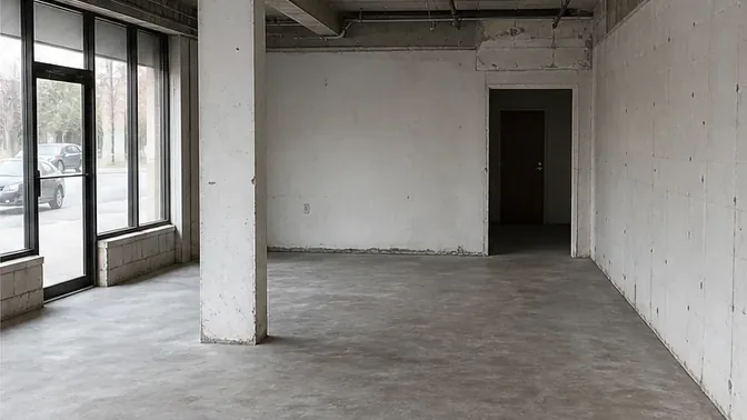 Retail Interior Strip-Out in Markham after demolition and cleanup