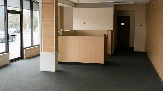 Retail Interior Strip-Out in Markham before work began