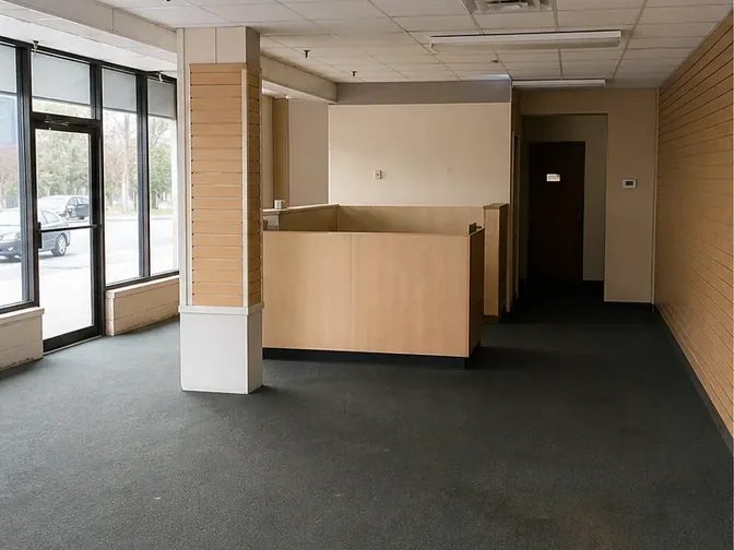 Retail Interior Strip-Out in Markham before work began