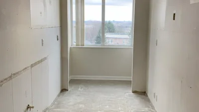 Condo Galley Kitchen Strip-Out in Vaughan after demolition and cleanup