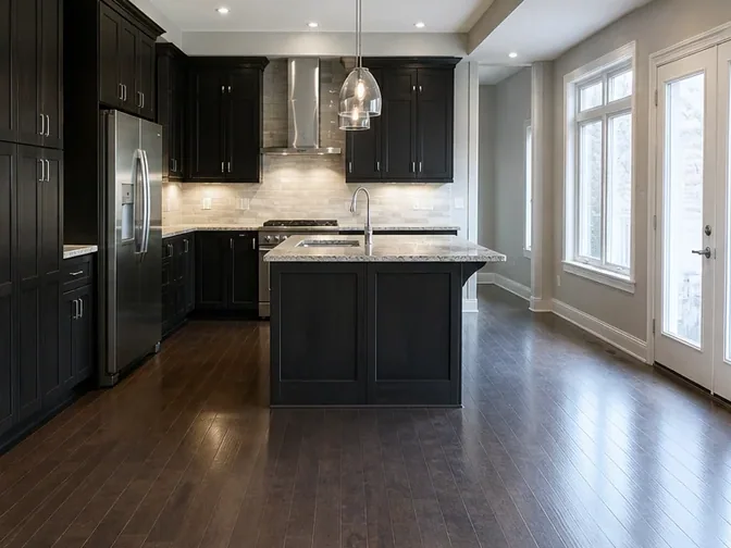 Island Kitchen Demolition in Richmond Hill before work began