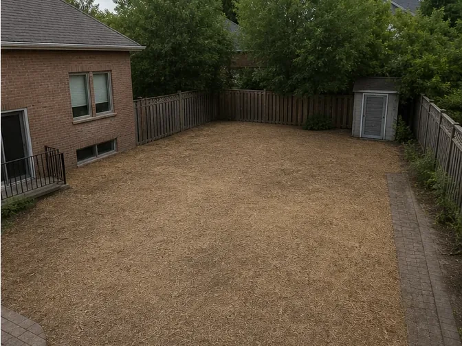 Concrete Pool Removal in Richmond Hill after demolition and cleanup