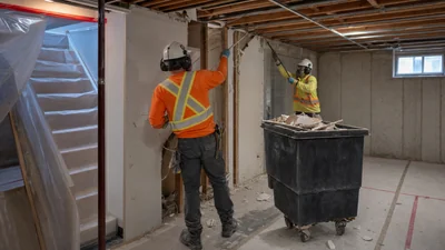 Basement Demolition crew at work