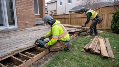 Deck & Fence Removal crew at work