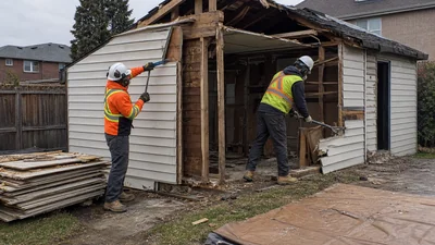 Garage & Shed Demolition crew at work