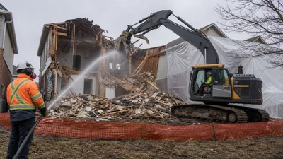 House Demolition crew at work